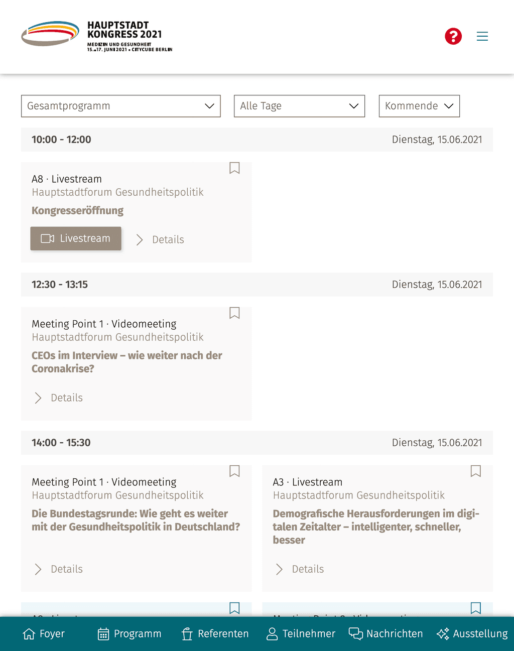 Hauptstadtkongress Medizin und Gesundheit